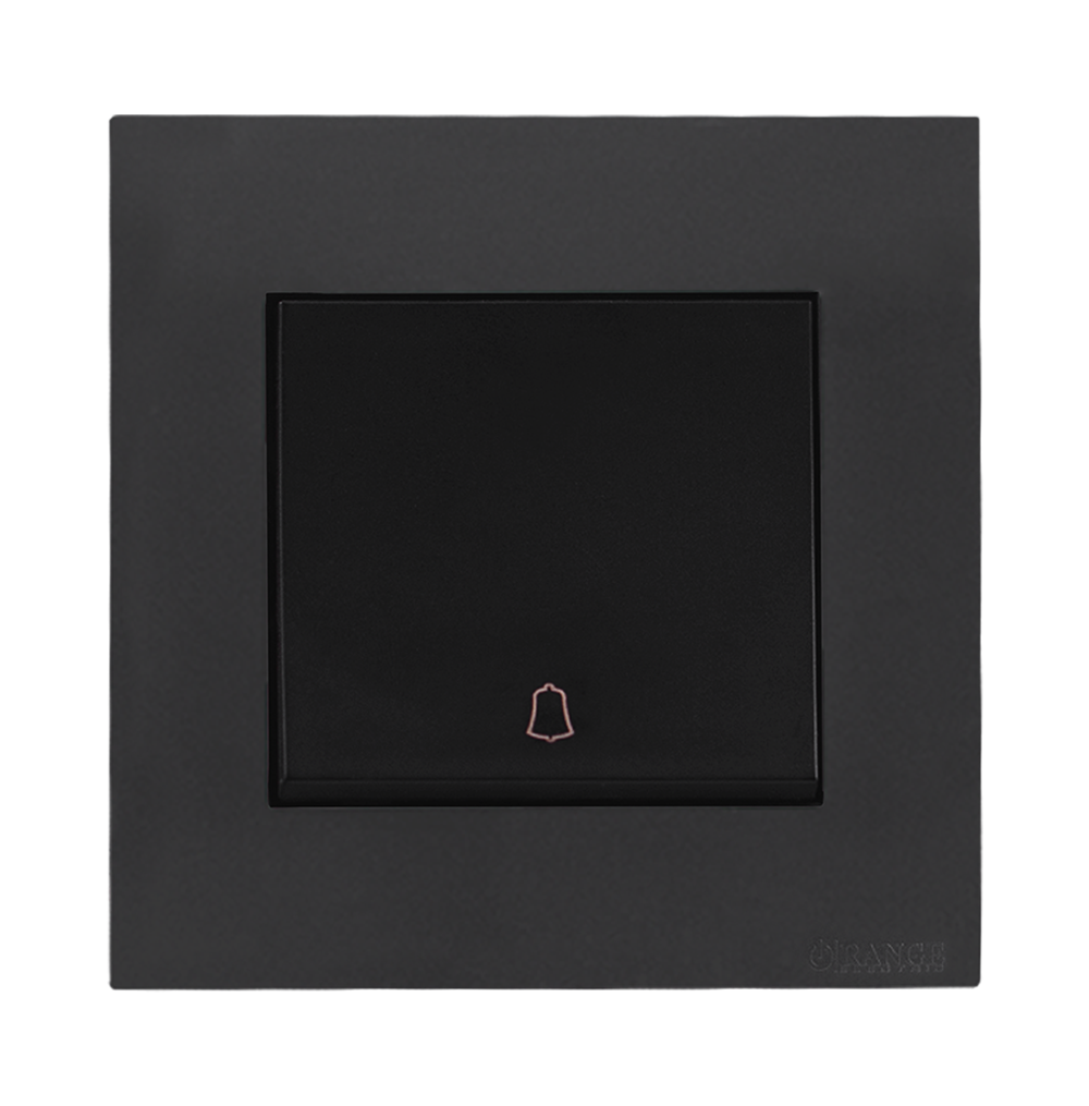 AKOYA 16Amp. 1Gang 1Way Bell Press Switch B/Matte with GM/Matte Surround