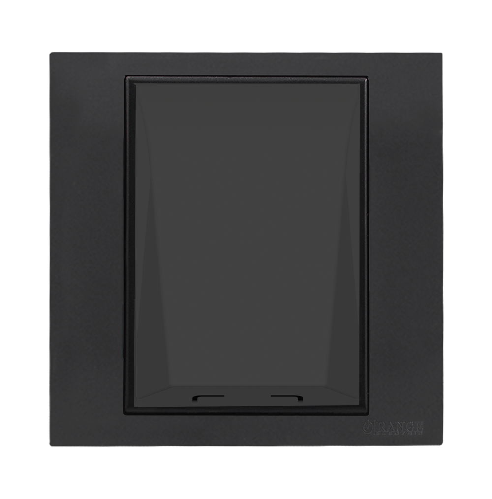 AKOYA 1Gang 45Amp Flex Outlet B/Matte with GM/Matte Surround