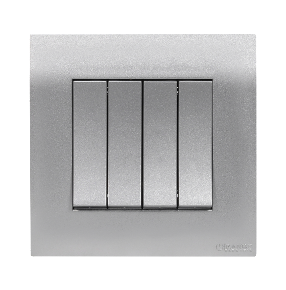 AKOYA 16Amp. 4Gang 2Way Switch S/Matte with S/Matte Surround