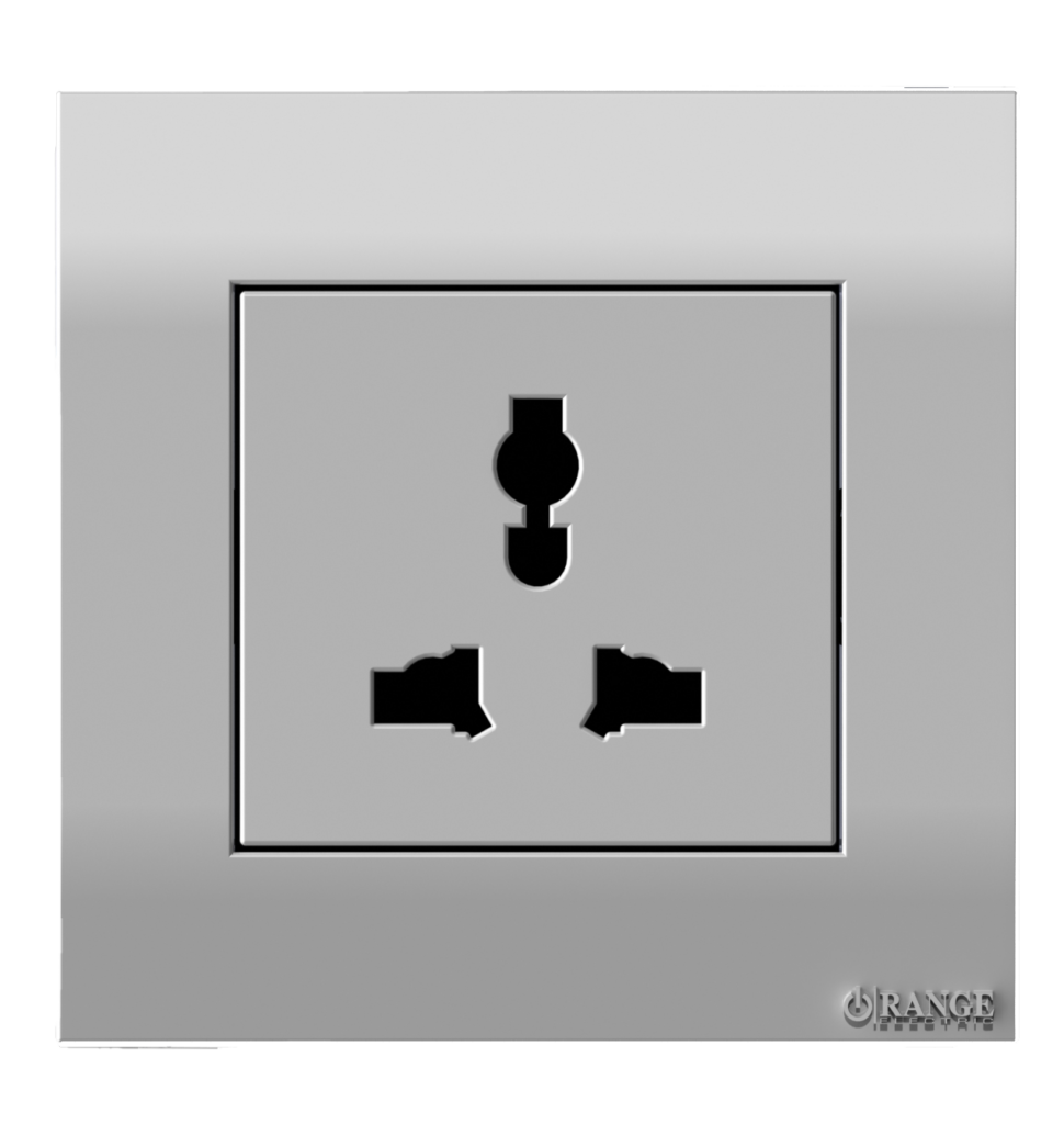 AKOYA 13Amp. Single Multi Unswitched Socket Outlet S/Matte with S/Matte Surround