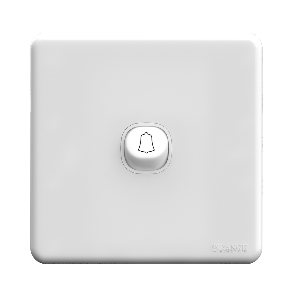ENIGMA 10Amp. 1Gang 2Way Bell Press Switch Classic White (British Standard)