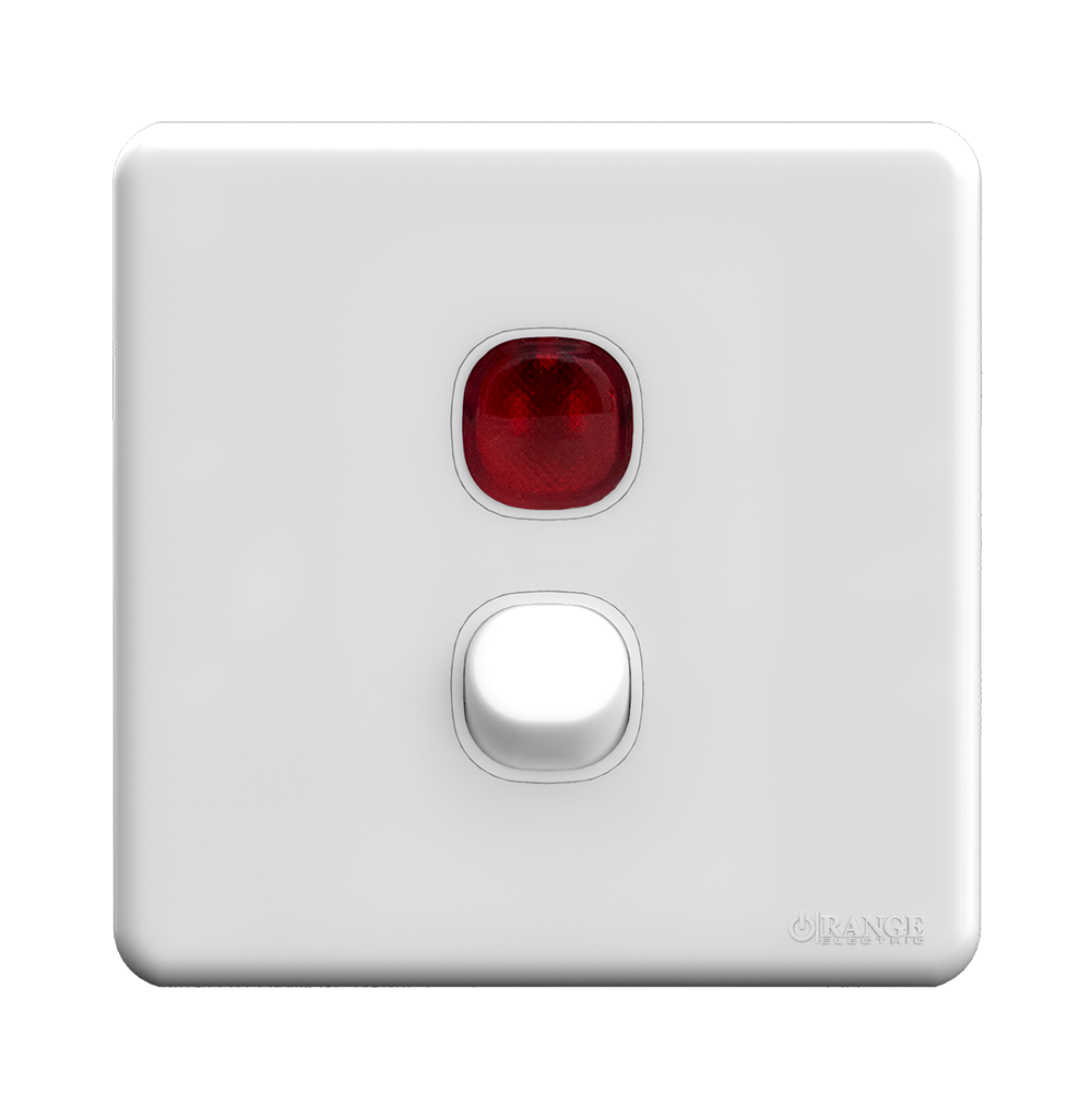 ENIGMA 20Amp. Double Pole Switch with Indicator Classic White (British Standard)