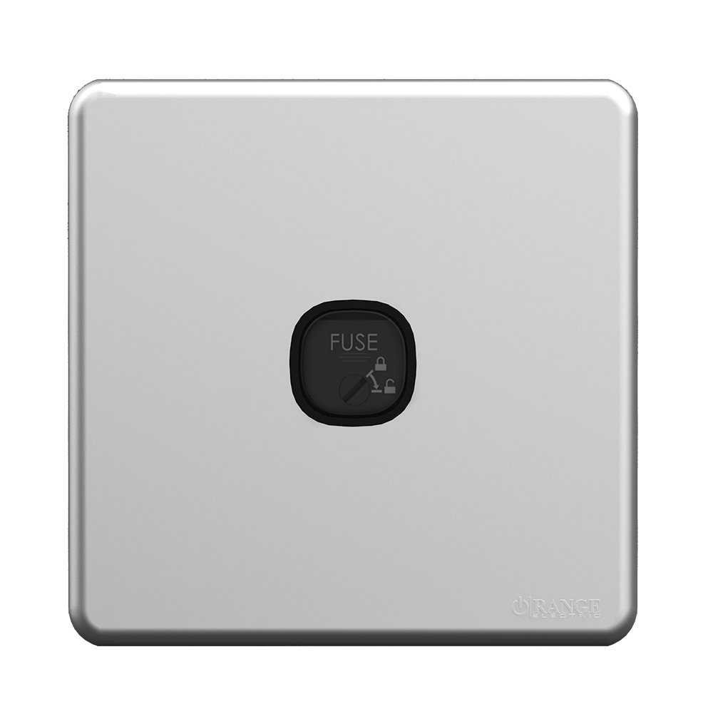 ENIGMA 13Amp. Fuse Connection Unit Stone Black (British Standard)