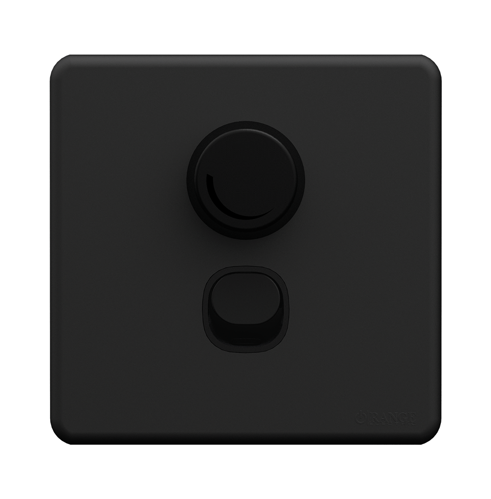 ENIGMA 400Watt Light Dimmer Controller with Switch Gunmetal (British Standard)