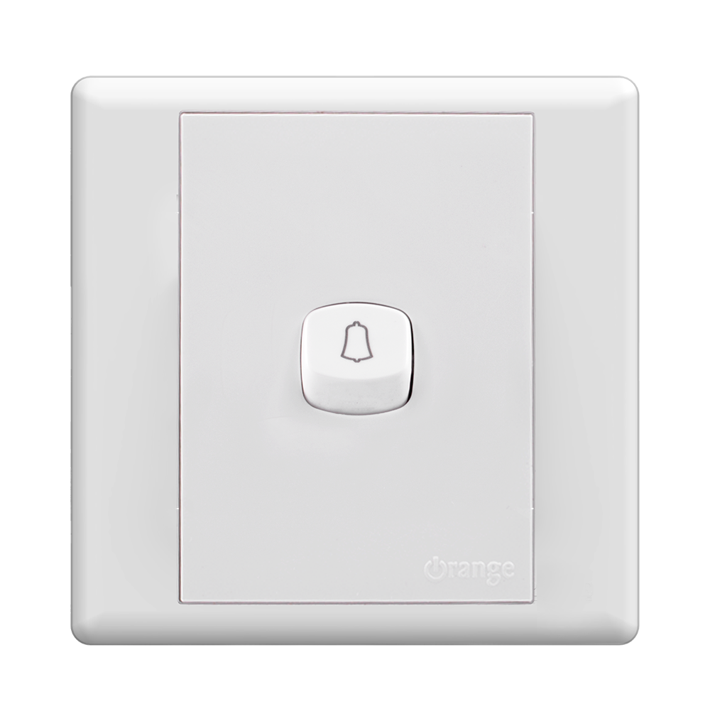 MONACO 10Amp. 1Gang 2Way Bell Press Switch White with WH/Surround