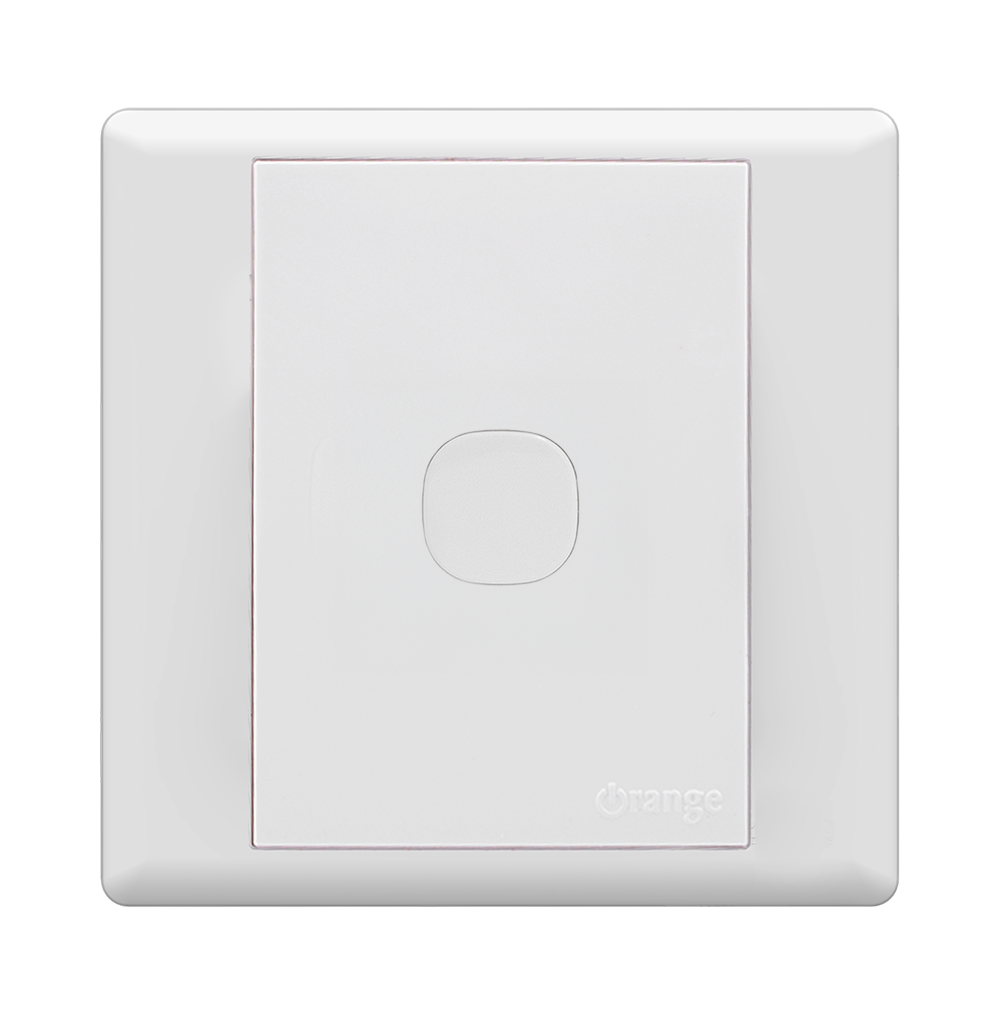 MONACO 1Gang Blank Plate White with WH/Surround