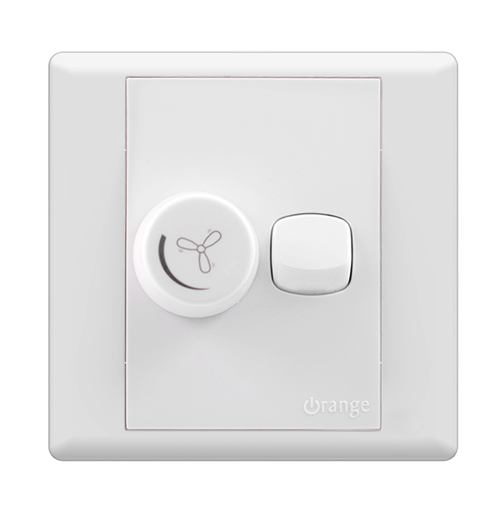 MONACO 400Watt Fan Controller with Switch White with WH/Surround