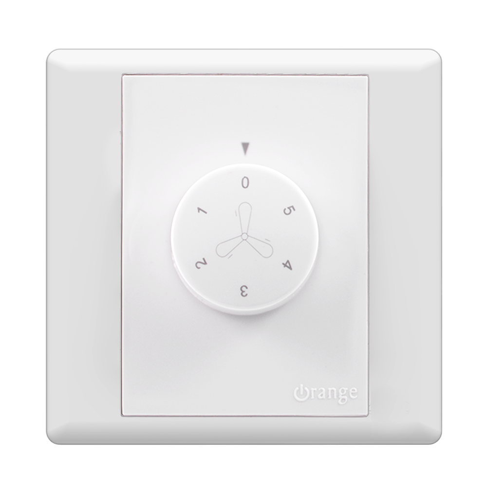 MONACO 90Watt 5Step Hum Free Fan Controller White with WH/Surround