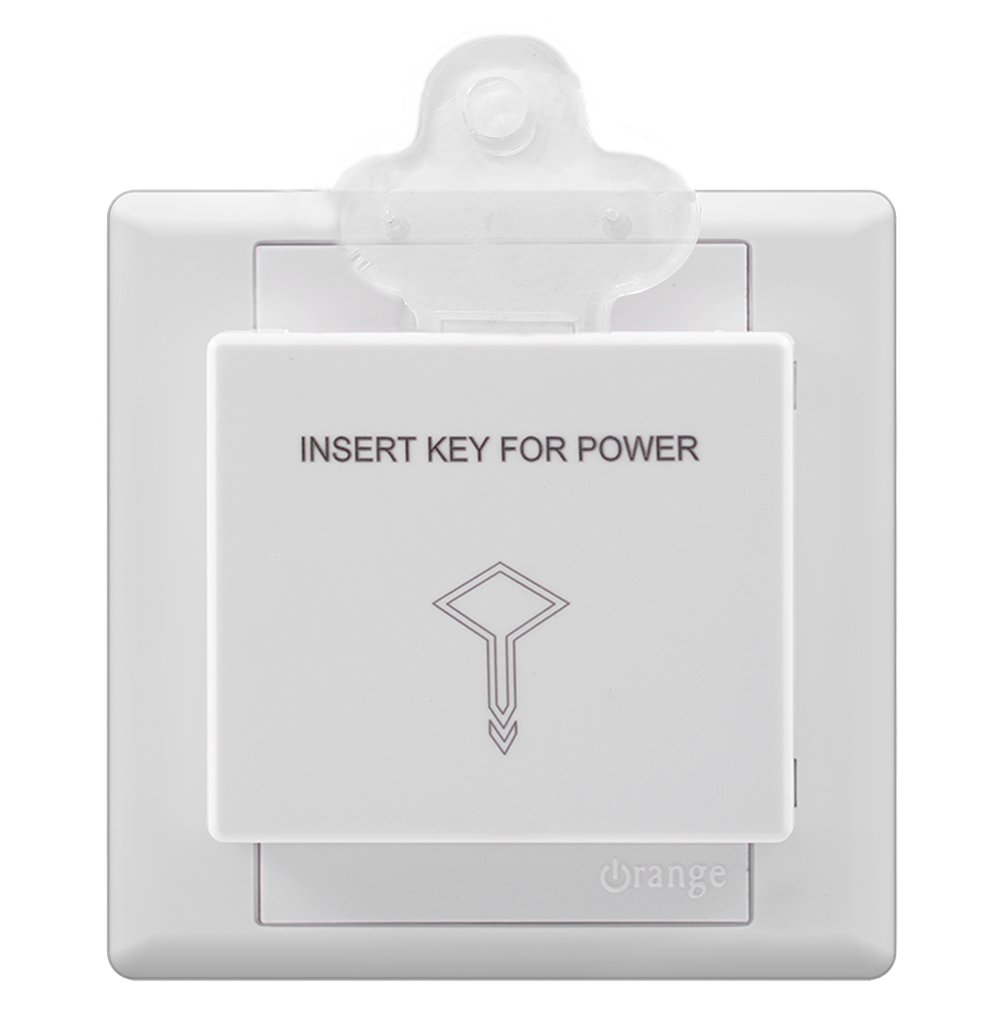 MONACO 20Amp. Key Tag Switch White with WH/Surround