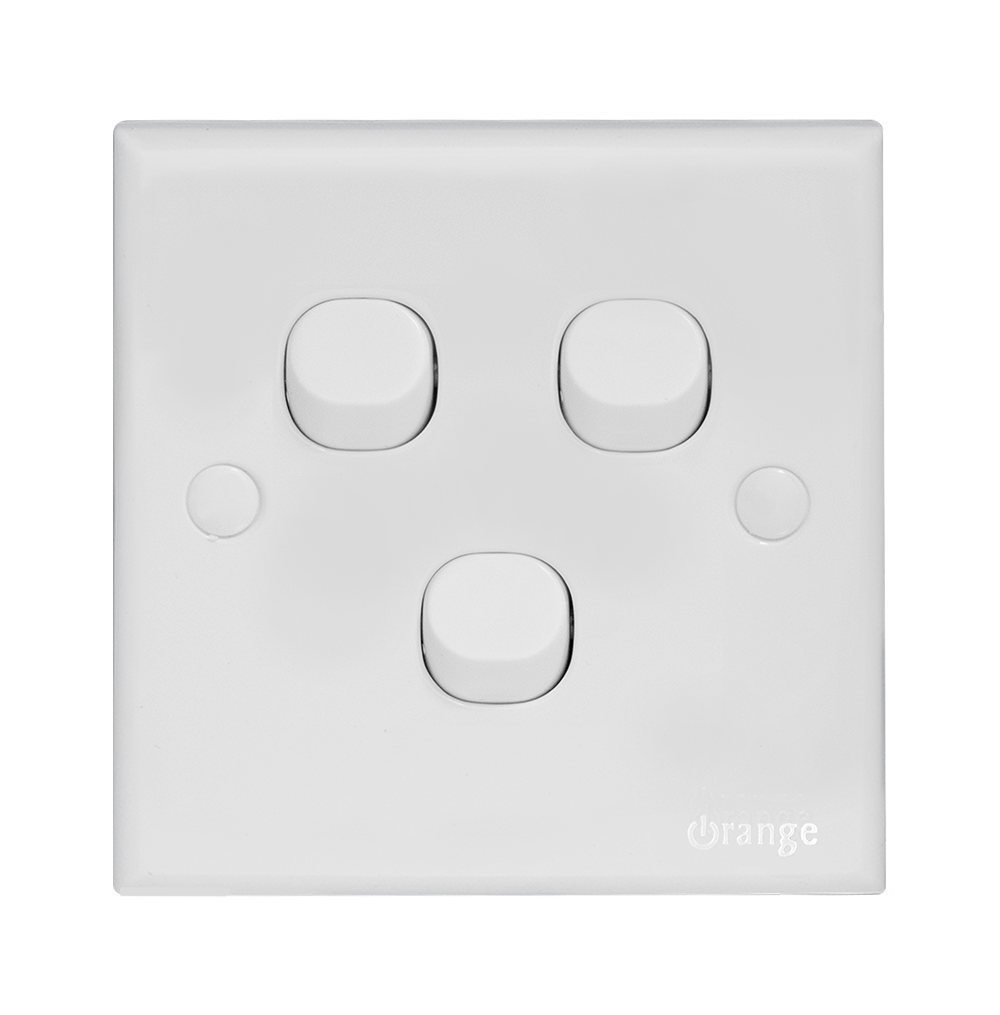 CASABLANCA 10Amp. 3Gang 1Way Switch White