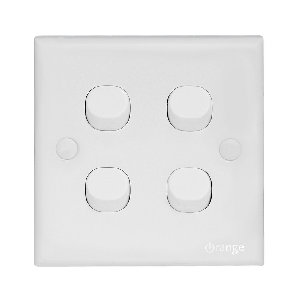 CASABLANCA 10Amp. 4Gang 1Way Switch White