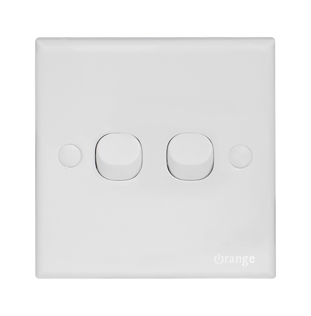 CASABLANCA 10Amp. 2Gang 2Way Switch White