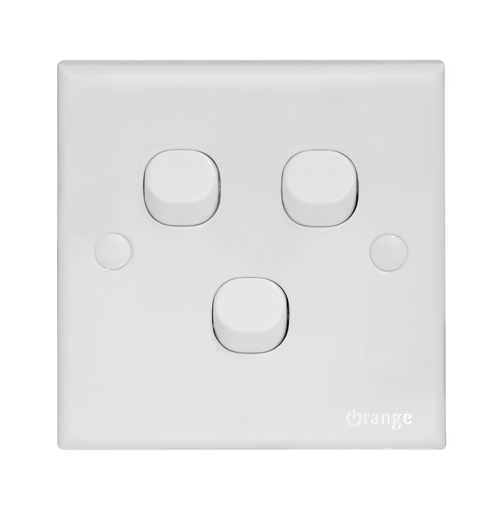 CASABLANCA 10Amp. 3Gang 2Way Switch White