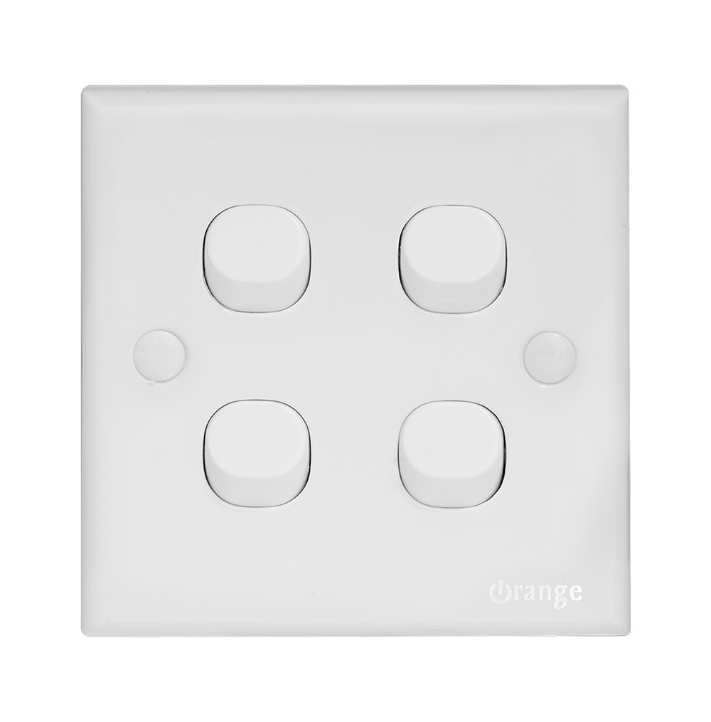 CASABLANCA 10Amp. 4Gang 2Way Switch White