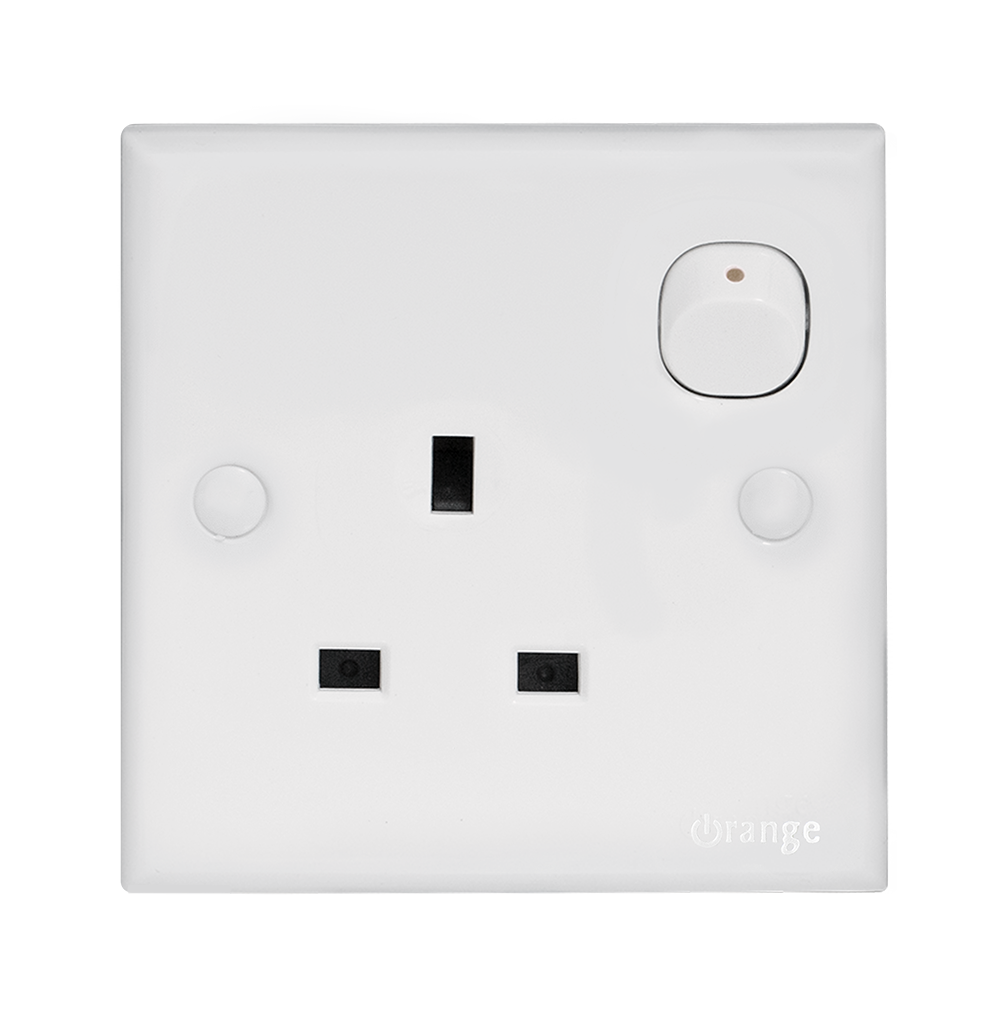 CASABLANCA 13Amp. Single Switched Socket Outlet White