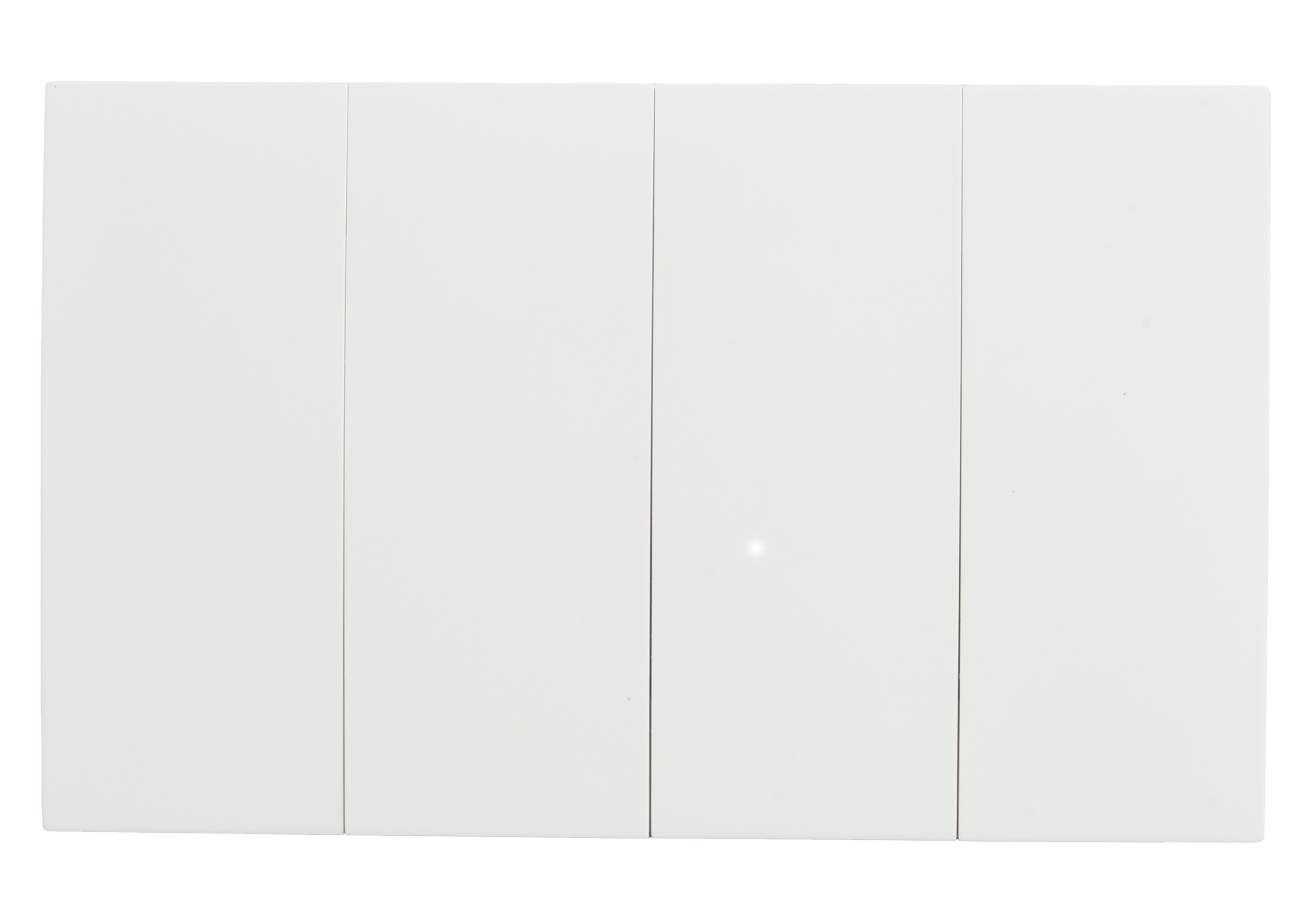 VIRAGO 4Gang 1Way Switch (3X6) White