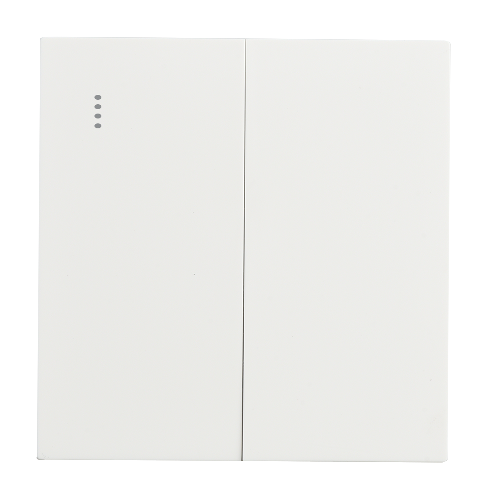 VIRAGO 2Gang 1Way Switch with Indicator White
