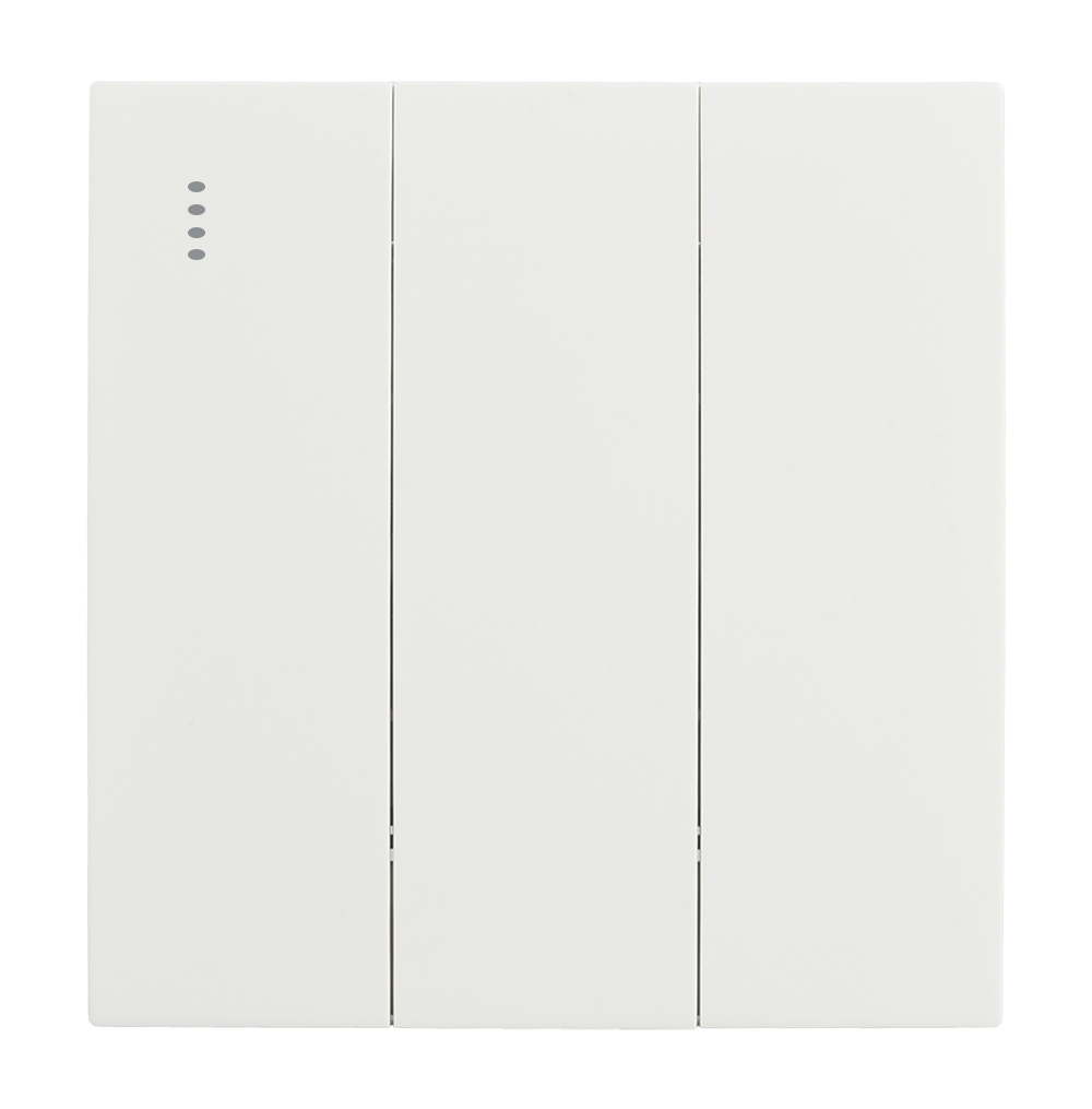 VIRAGO 3Gang 1Way Switch with Indicator White