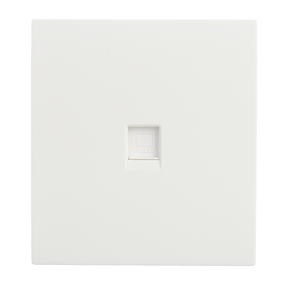 VIRAGO 1Gang RJ45 Data Outlet White