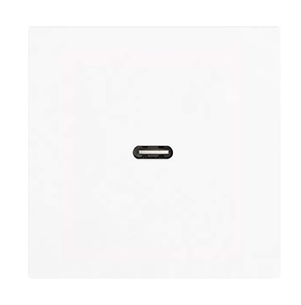 VIRAGO 1Gang  Type-C USB Charger Outlet White