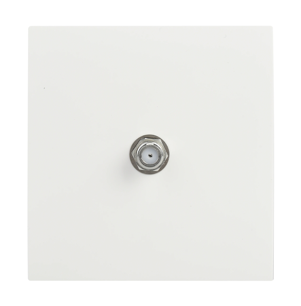 VIRAGO 1Gang F-Connector White