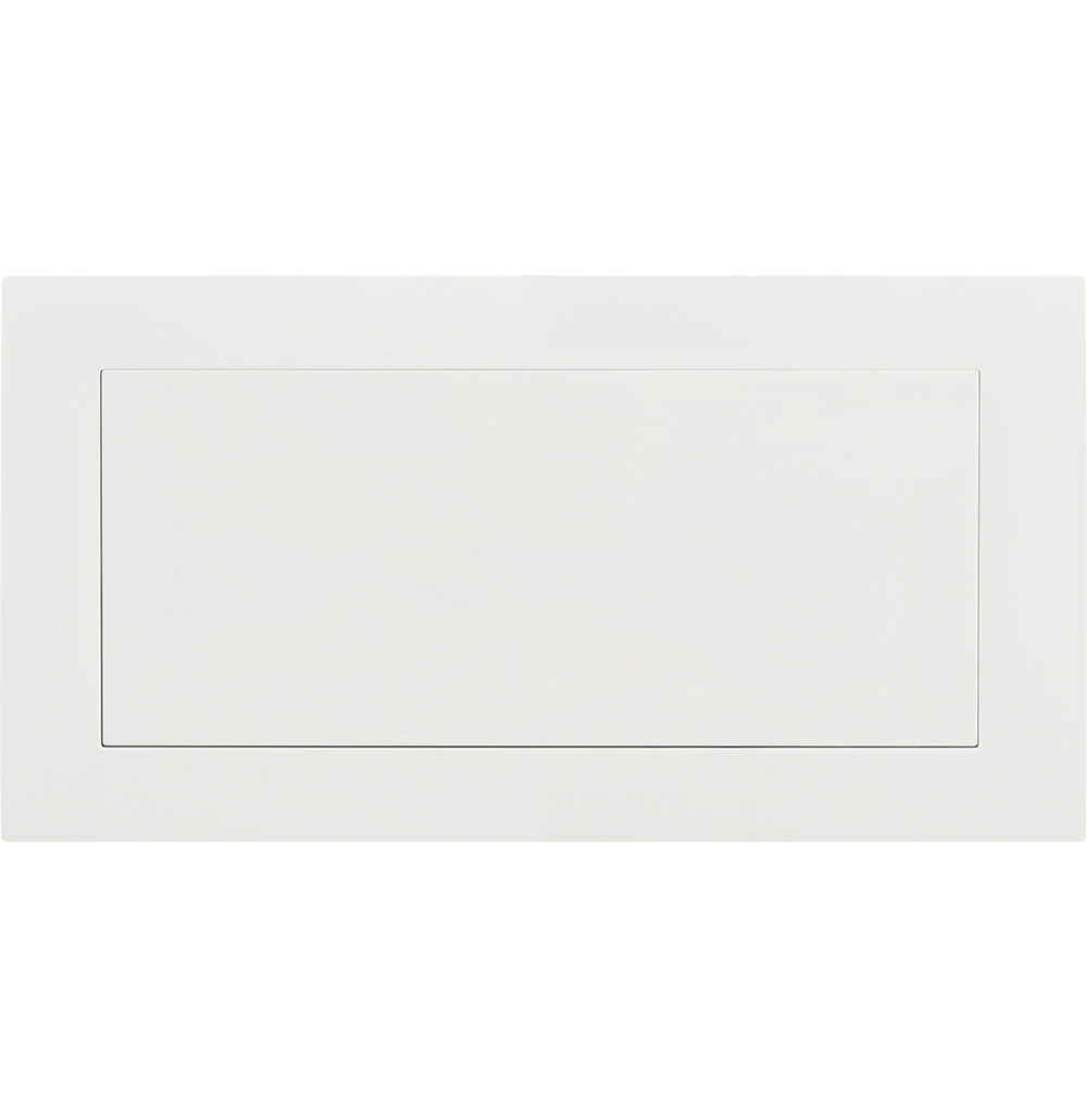 VIRAGO 2Gang Blank Plate White