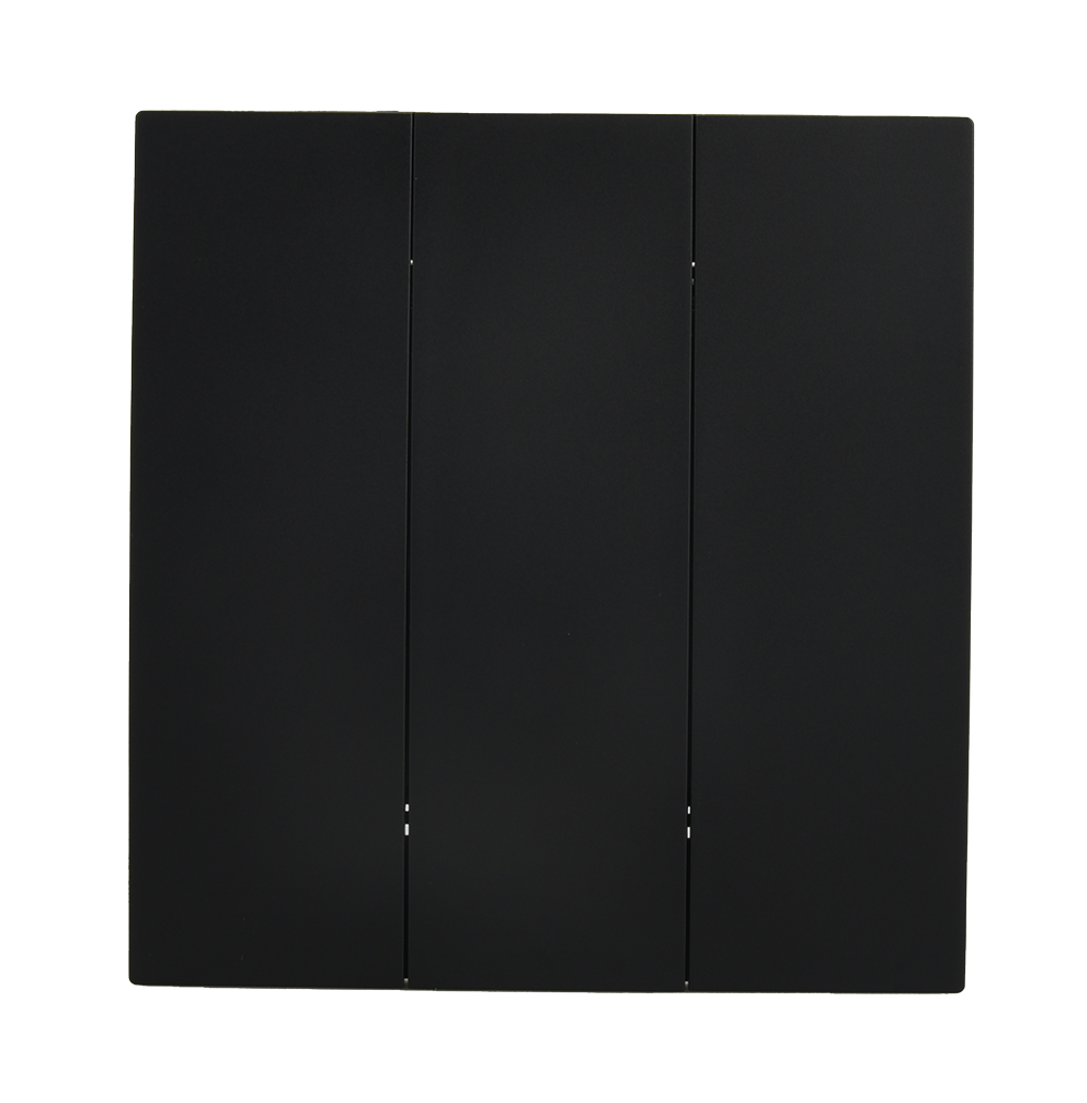 VIRAGO 3Gang 1Way Switch Black