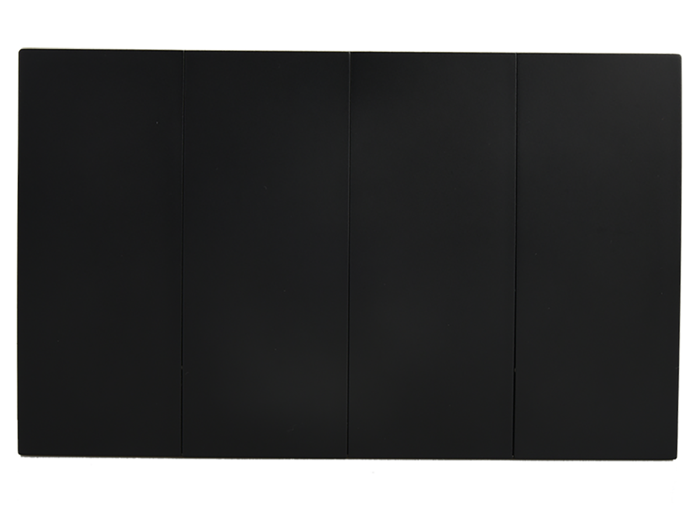 VIRAGO 4Gang 1Way Switch (3X6) Black