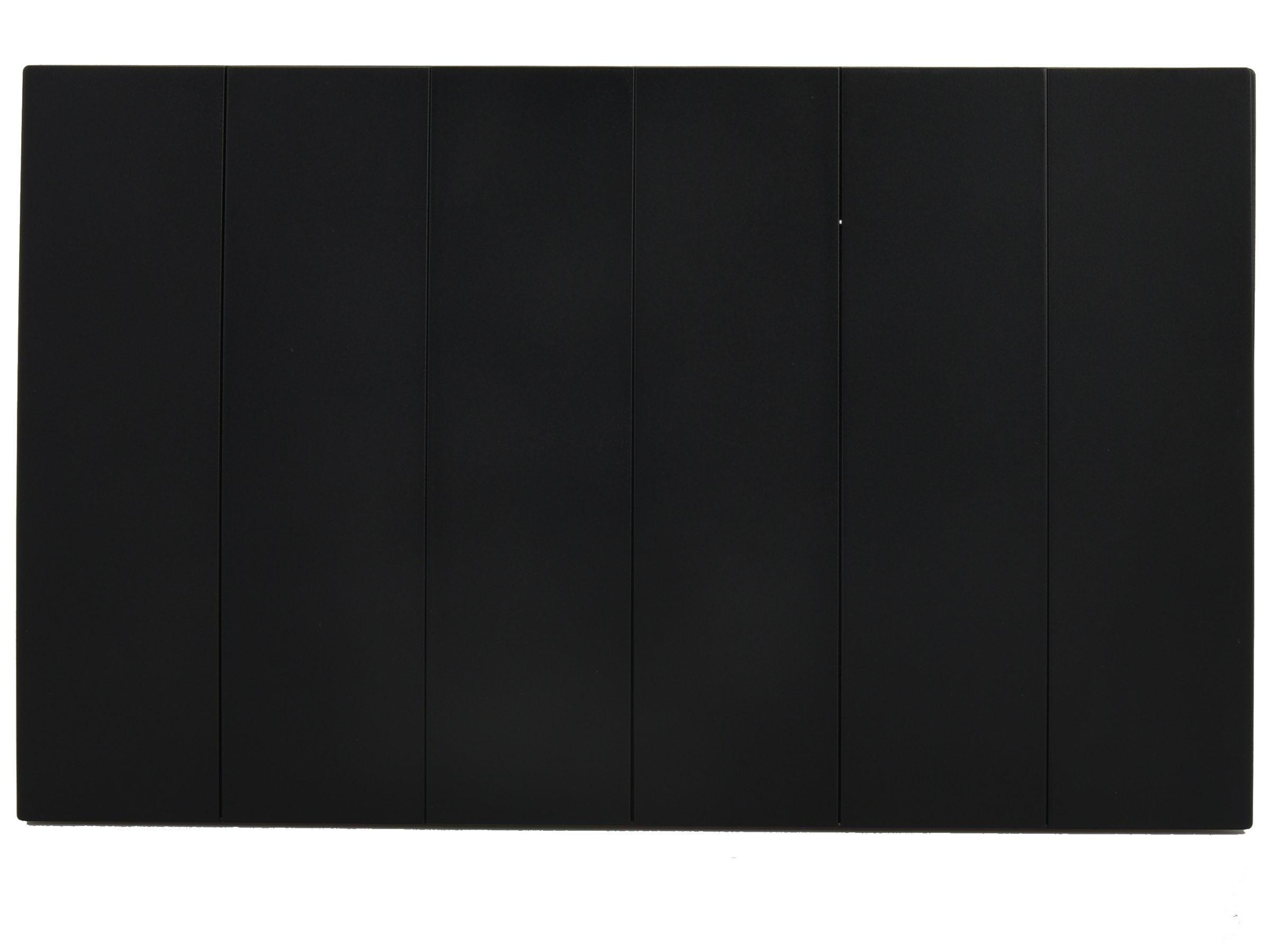 VIRAGO 6Gang 1Way Switch Black
