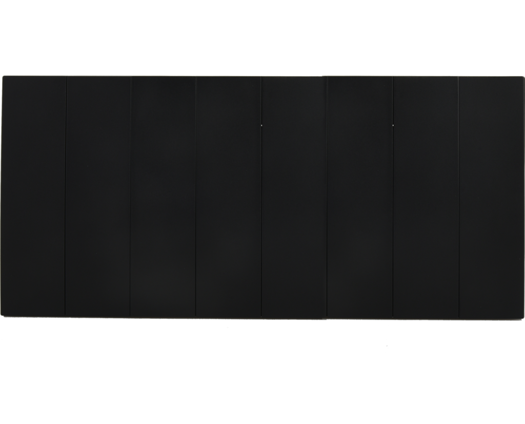 VIRAGO 8Gang 1Way Switch Black