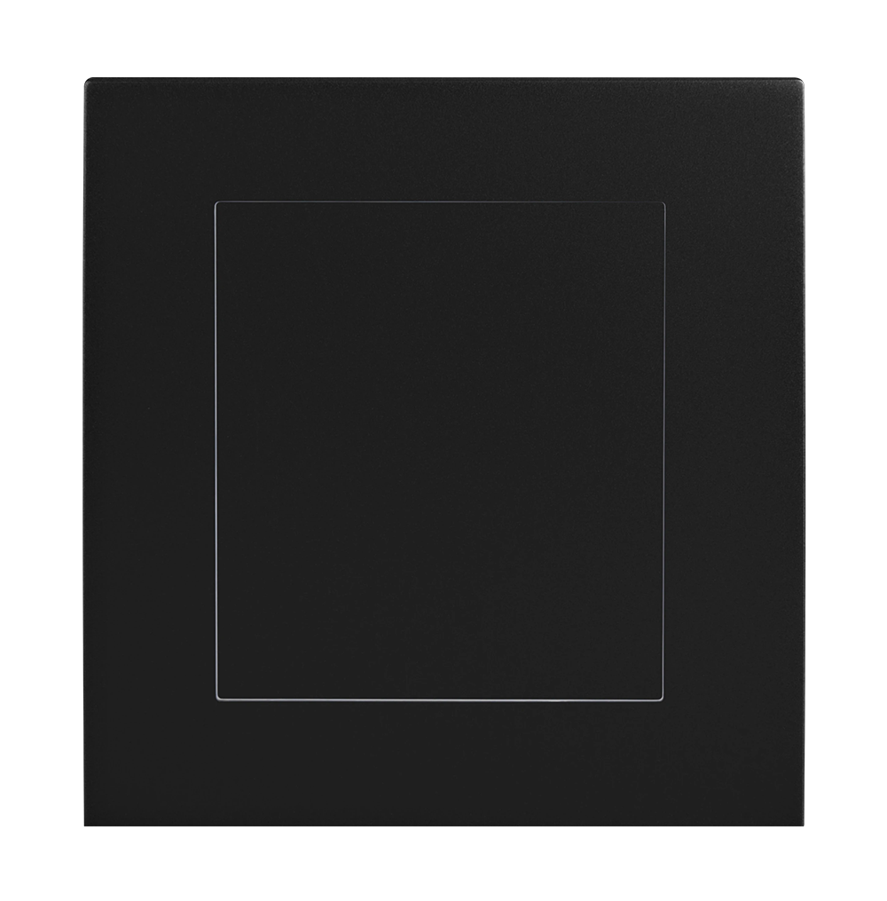 VIRAGO 1Gang Blank Plate Black