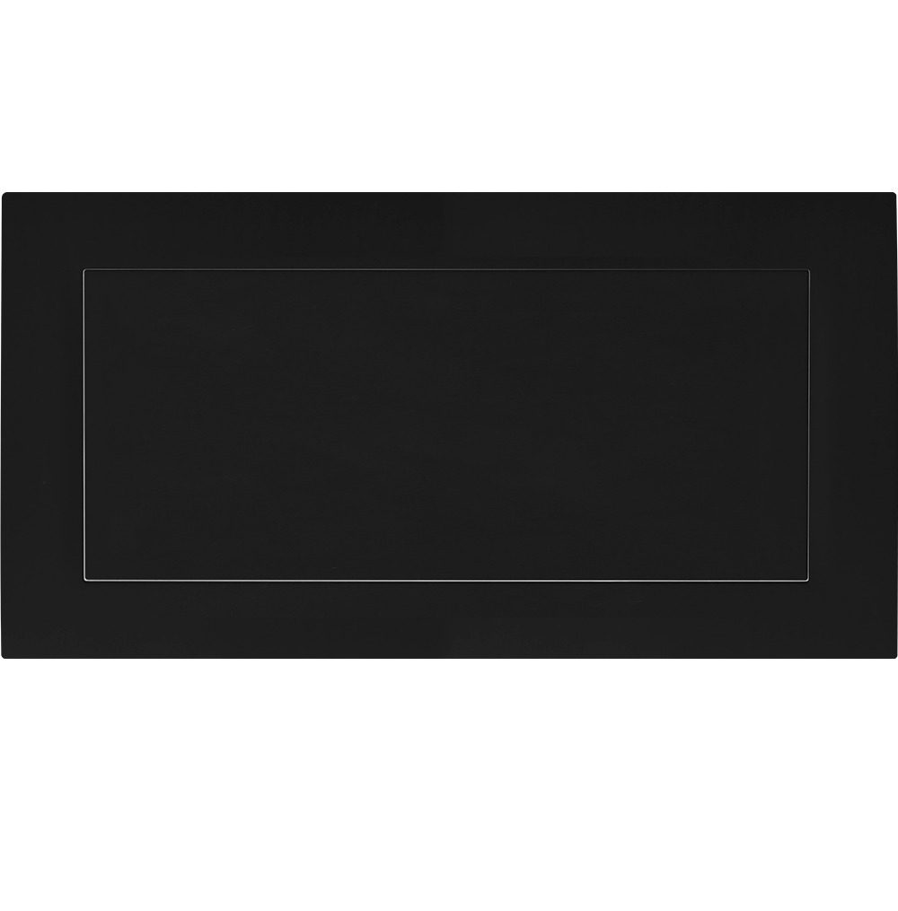 VIRAGO 2Gang Blank Plate Black