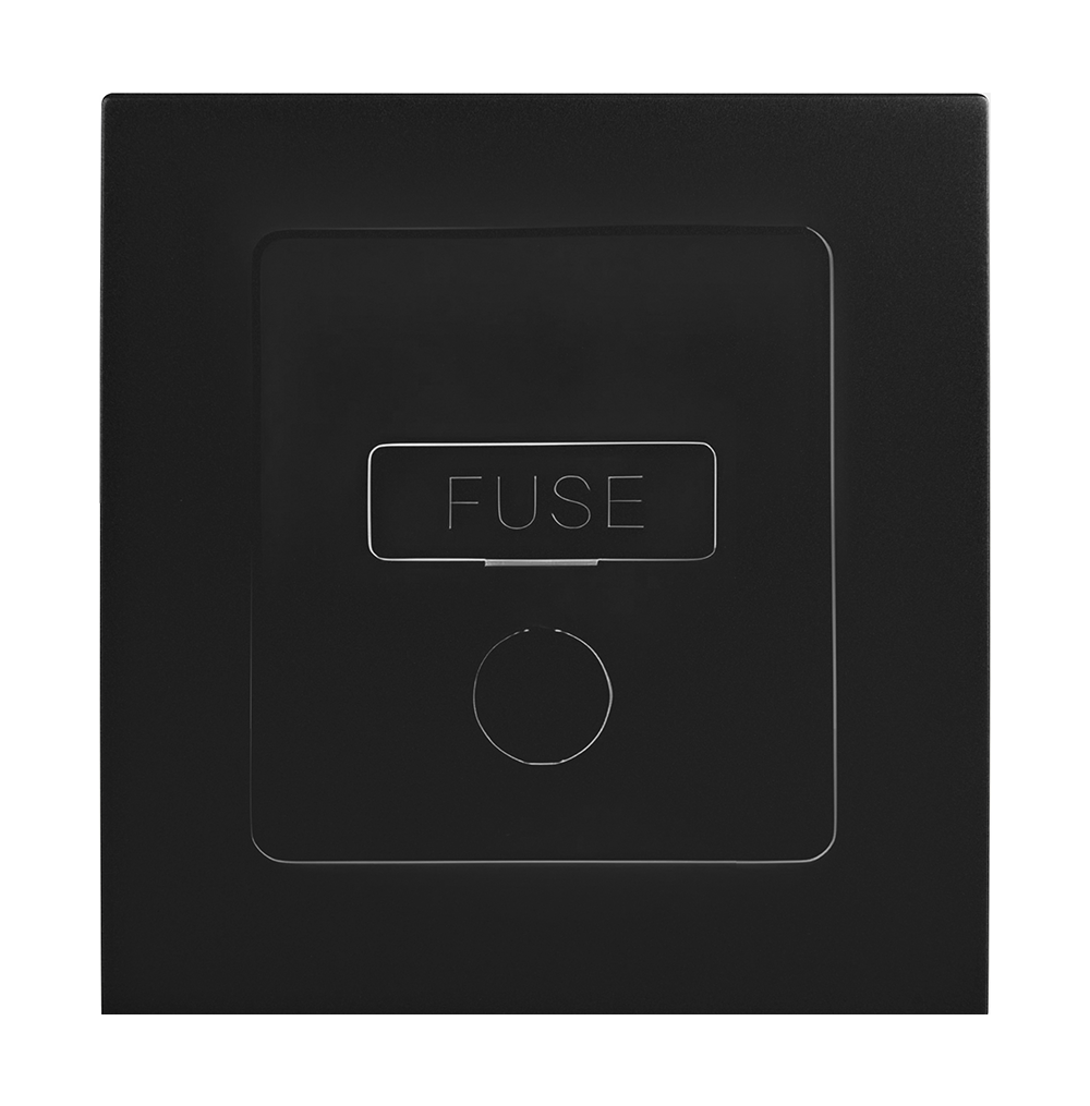 VIRAGO 13Amp. Fused Connection Unit with Flex Outlet Black