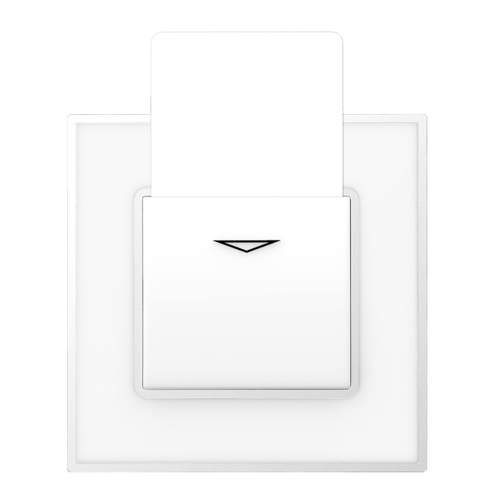 YULE 25Amp. Electronic Key Card Switch White