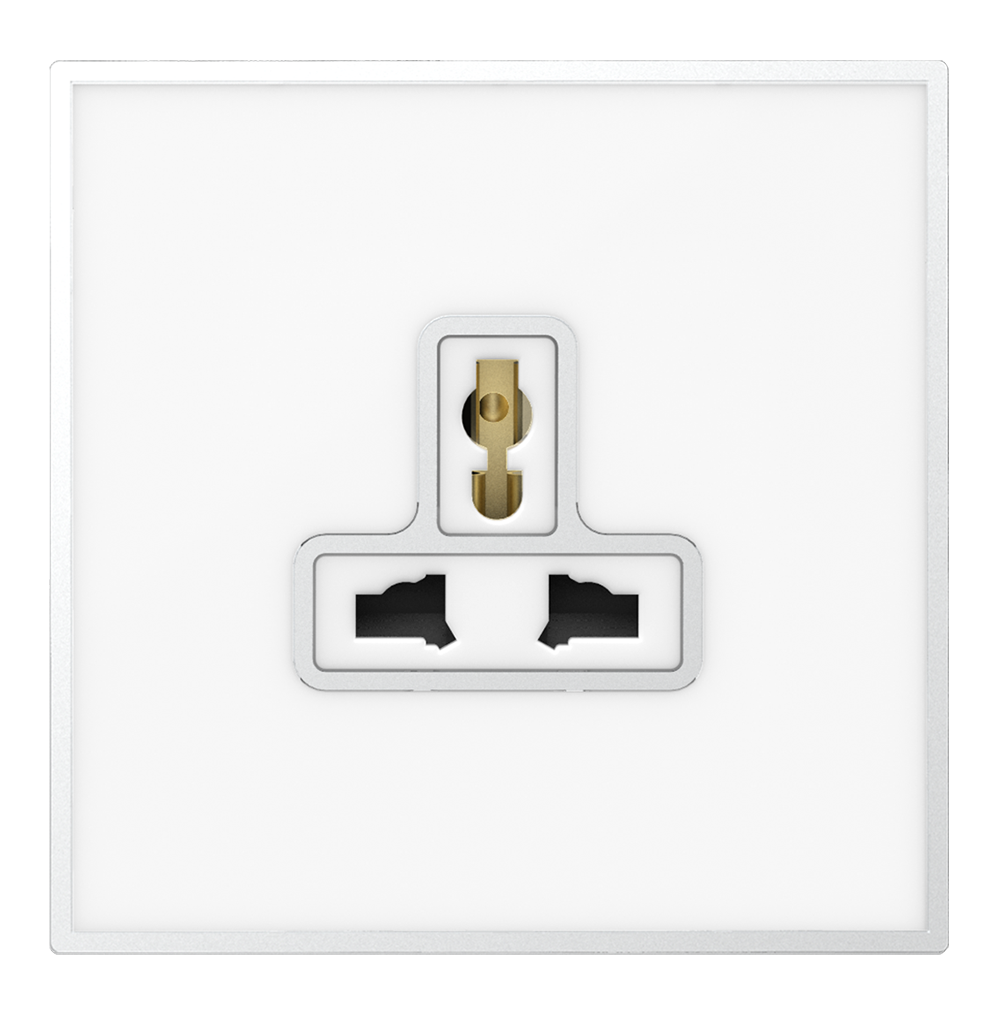 YULE 13Amp. Single Multi Un-Switched Socket Outlet White