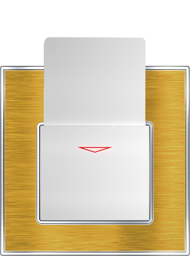 YULE 25Amp. Electronic Key Card Switch Gold