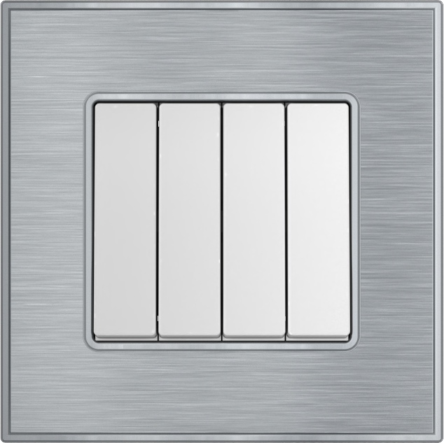YULE 16Amp. 4Gang 2Way Switch Silver