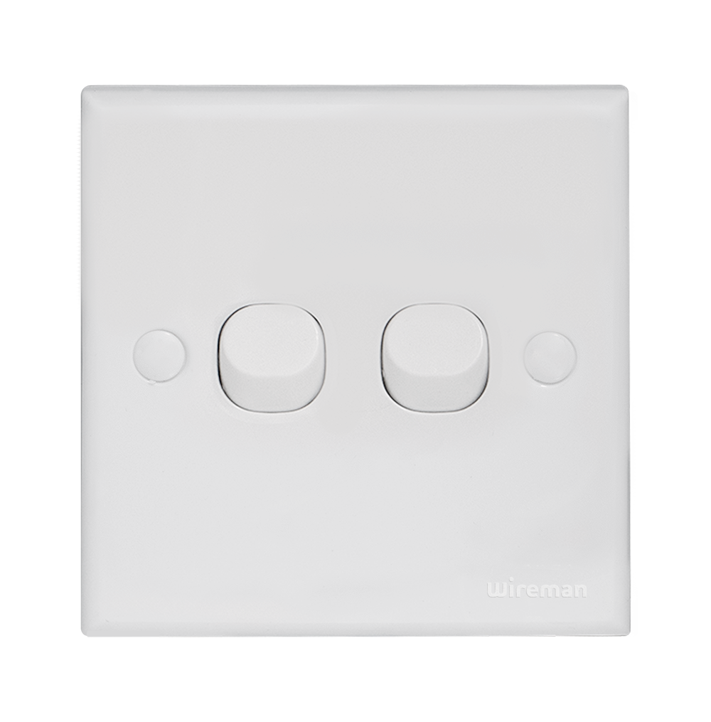 CLASSIC 10Amp. 2Gang 1Way Switch