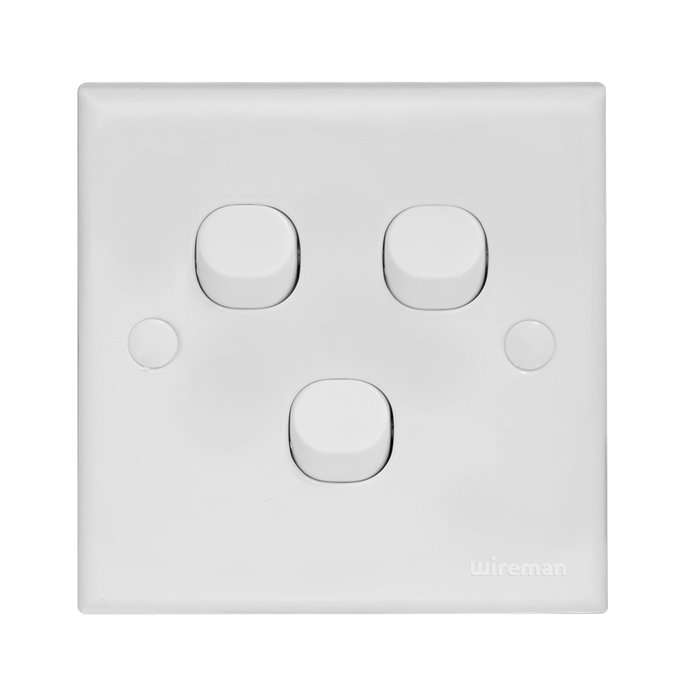 CLASSIC 10Amp. 3Gang 1Way Switch