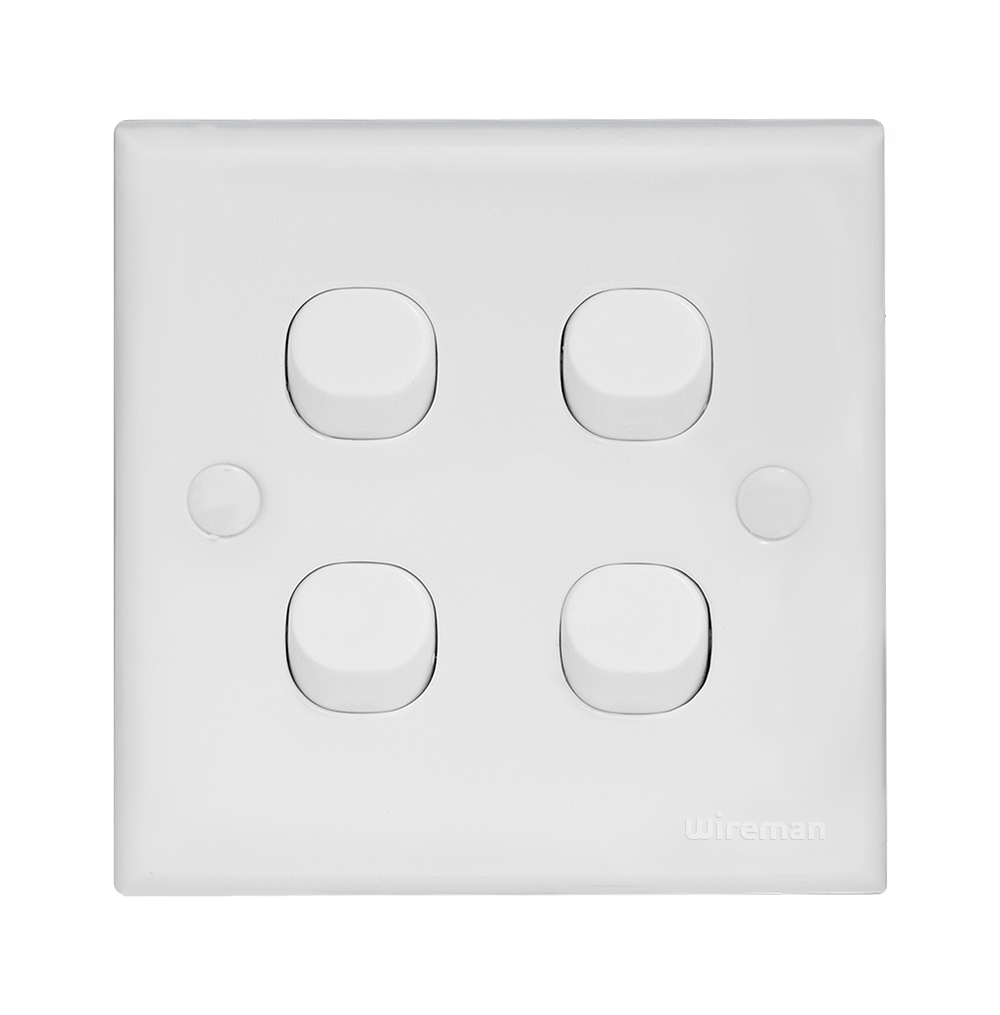 CLASSIC 10Amp. 4Gang 1Way Switch