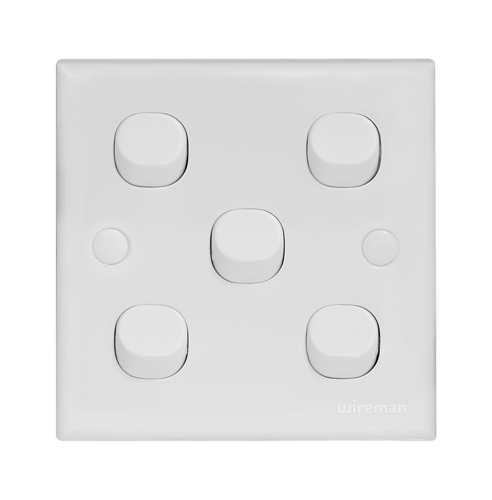 CLASSIC 10Amp. 5Gang 2Way Switch