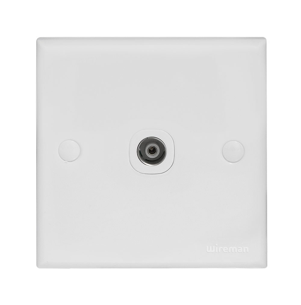 CLASSIC 1Gang TV Co-Axial Outlet (75 Ohm)