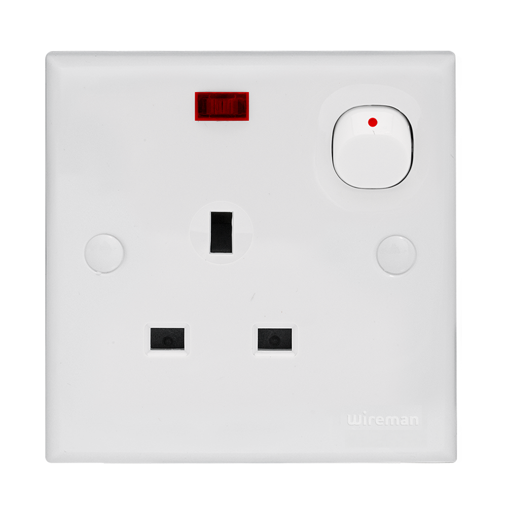 CLASSIC 13Amp. Switched Socket Outlet with Neon
