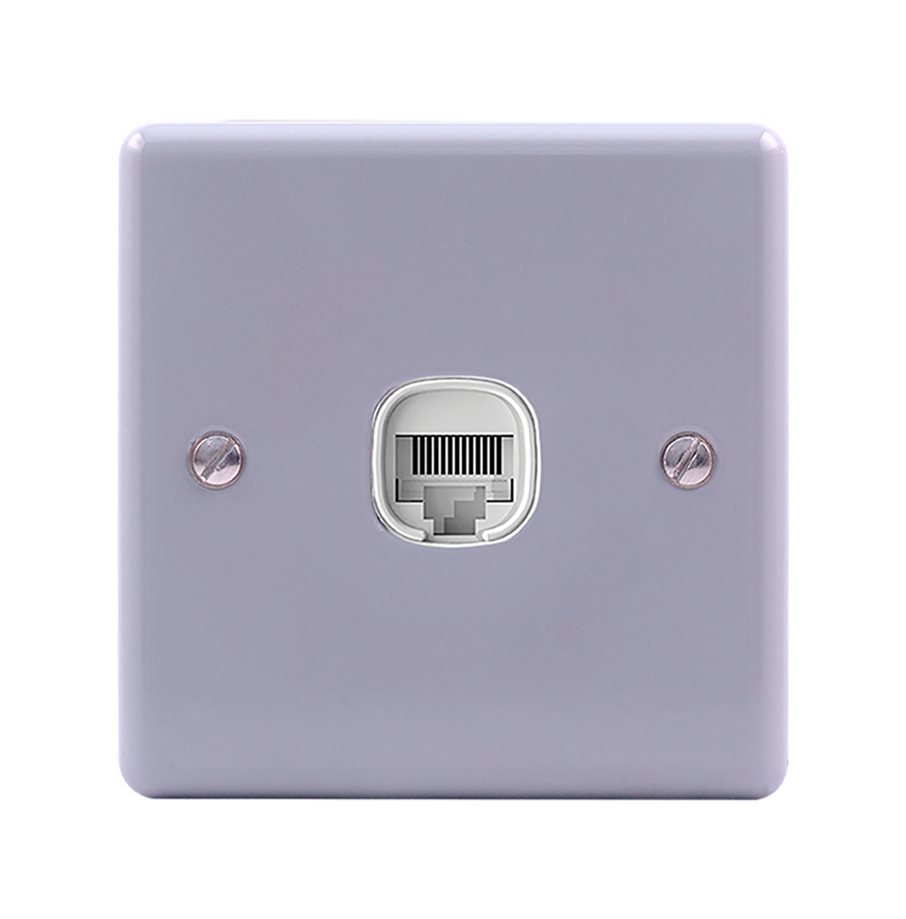 METAL CLAD 1Gang 8Wire 8Contact Data Socket Outlet with Mnt./Box
