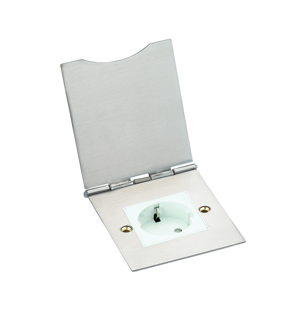 SPARTA Empty 2 Module Desktop Open Flat-Plate with Box 81x102mm – Silver – without modules