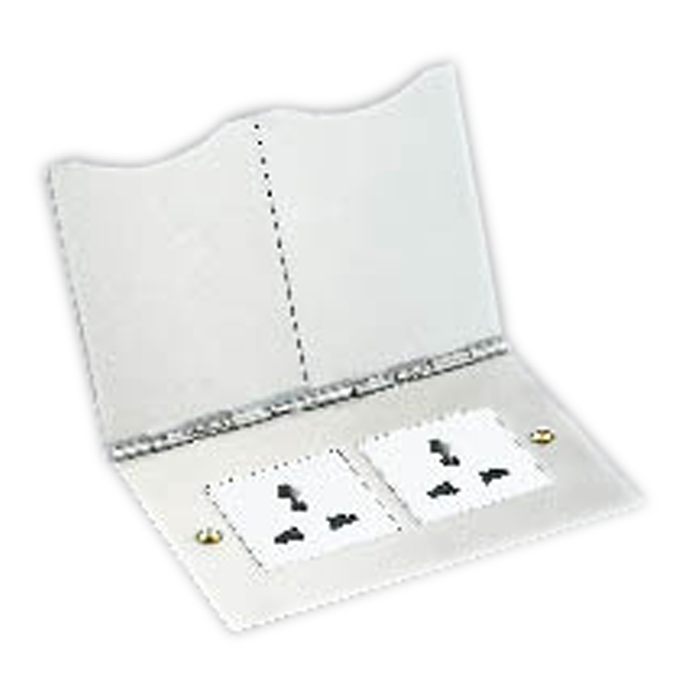 SPARTA Empty 4 Module Desktop Open Flat-Plate with Box 147x102mm – White with White Surround – without modules