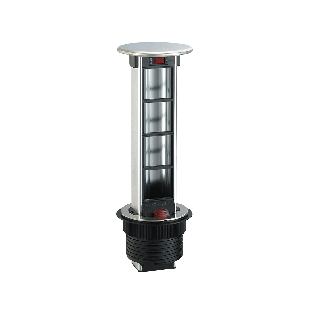 SPARTA Empty 8 Module Desktop Vertical Pop-Up 94mm (Diameter) IP54 – without modules