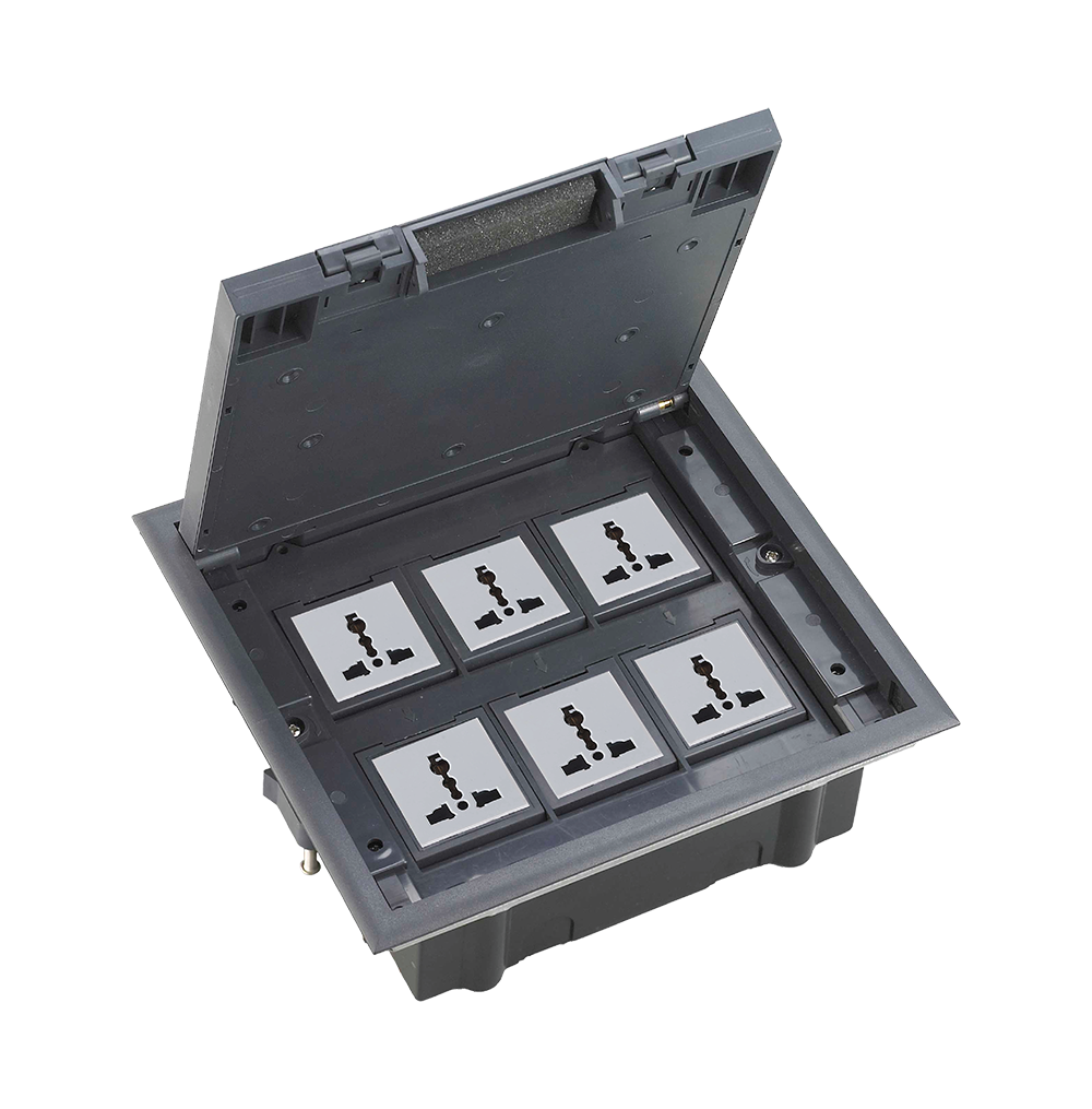 SPARTA Empty 12 Module Floor-Box 213x233mm – without modules