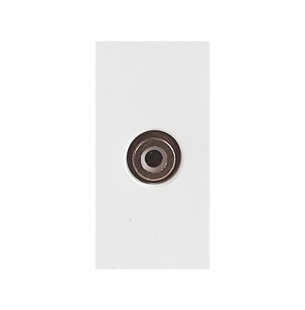 SPARTA 1 Module Size Video Socket Outlet – White – Module Only
