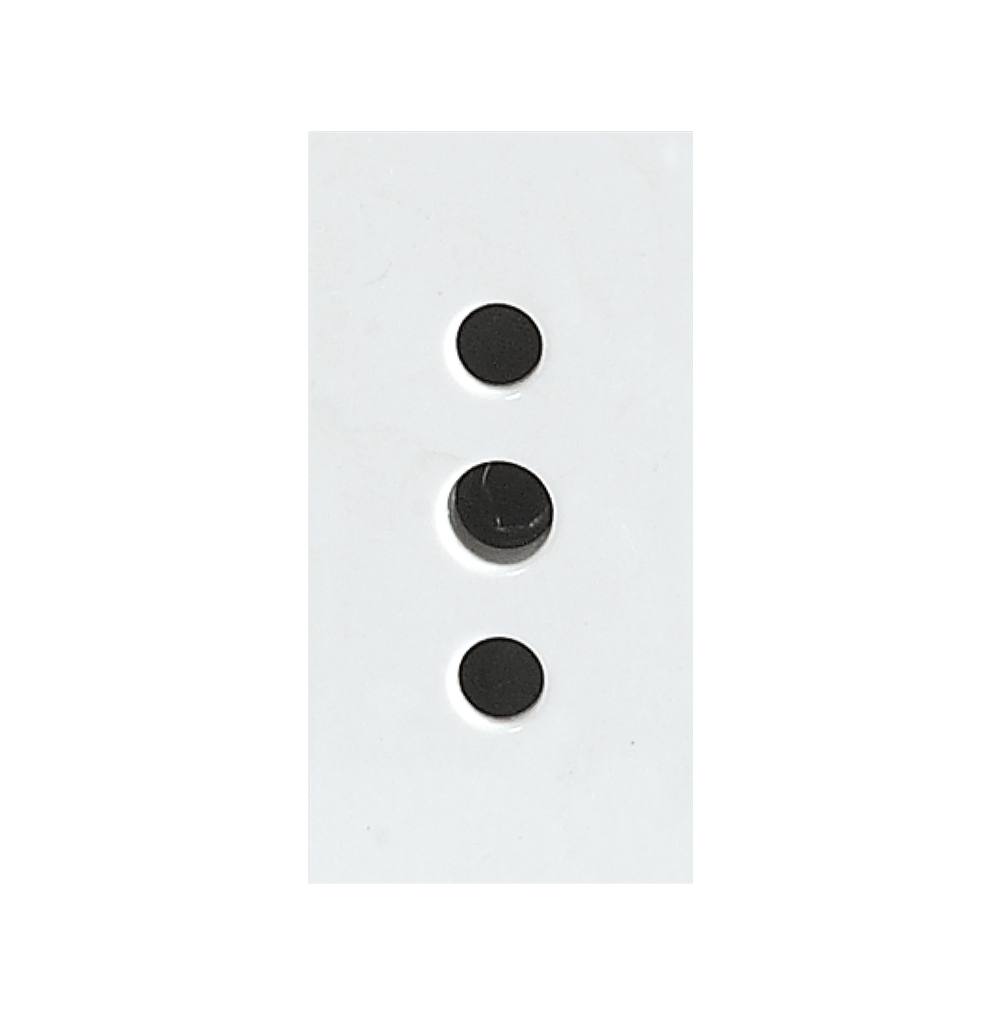 SPARTA 1 Module Size AV Socket Outlet – White – Module Only